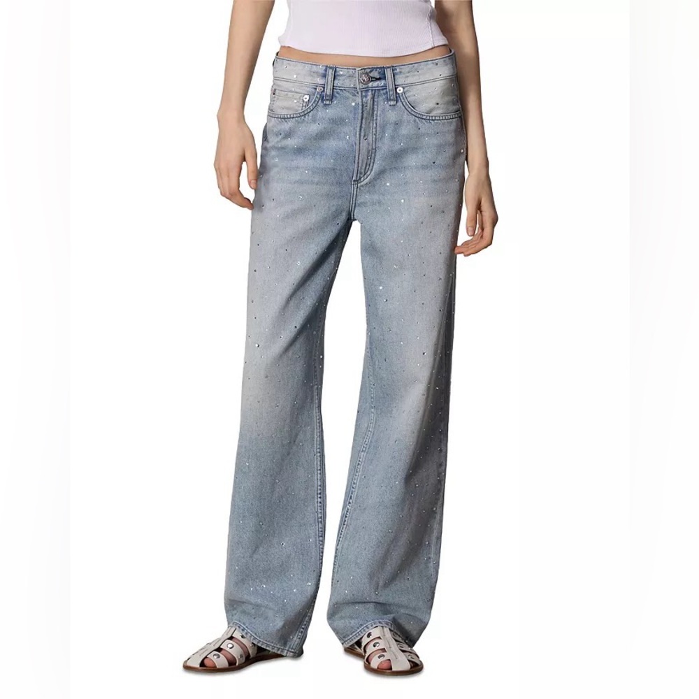 Rag & Bone The Logan Mid-Rise Wide Leg